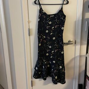 XXS navy floral dress